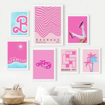 Plakaty Canvas z Kolekcją Barbiecore na Ścianę