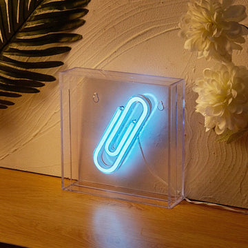 Tablica neonowa z klipem do papieru LED