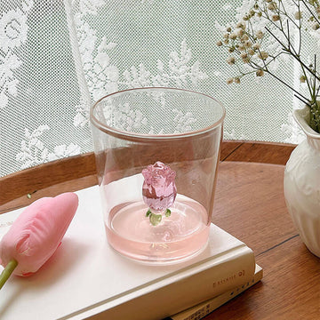 Szklany Kubek Rosebud