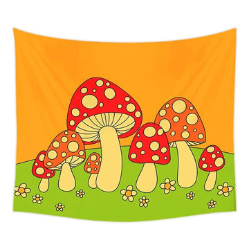 Uroczy Tapestry z muchomorami
