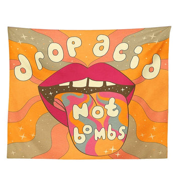 Zawieś tapiserię Drop Acid Not Bombs