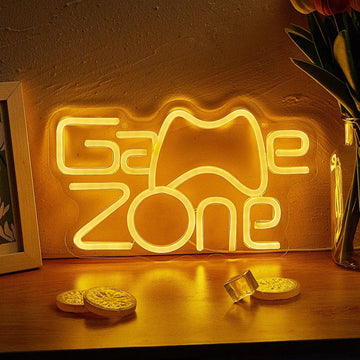 Świecąca na ścianę neonowa tablica Game Zone