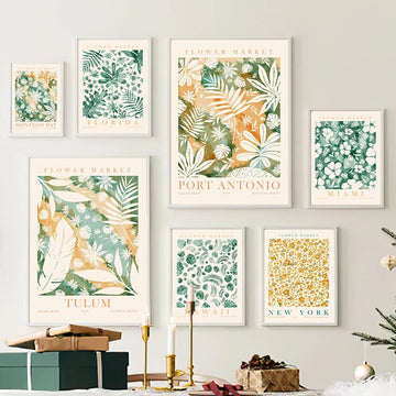Plakaty na płótnie z herbarium Zielonych Liści