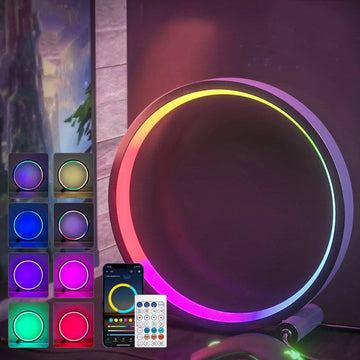 Lampa stołowa z halo LED