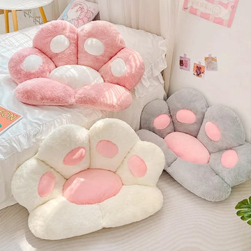 Miękkie Poduszka na Siedzenie z Łapą Kota Kawaii