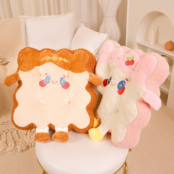 Poduszka na siedzenie w kształcie toastu kawaii