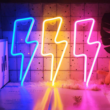 Neonowy napis Piorun