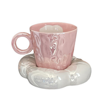 Komplet ceramicznych kubków do kawy Pink Cloud