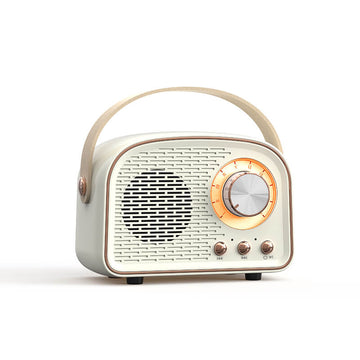 Retro okrągły głośnik Bluetooth radiowy