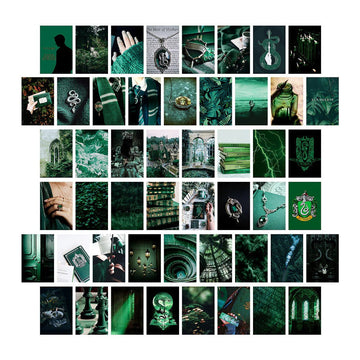 Karty z kolażem ścianek Slither Green