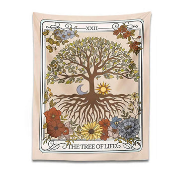 Wangielskie Gobelin Tarot Drzewo Życia Vintage