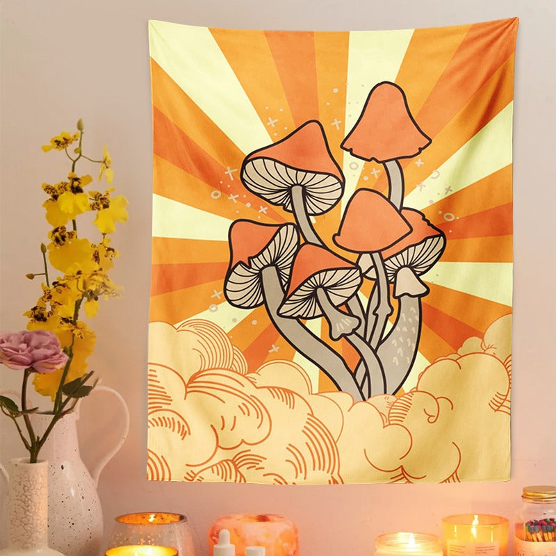 Gobelin z grzybami chmurowymi