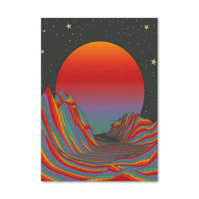 Plakaty na powierzchni Canvas Vaporwave 3D
