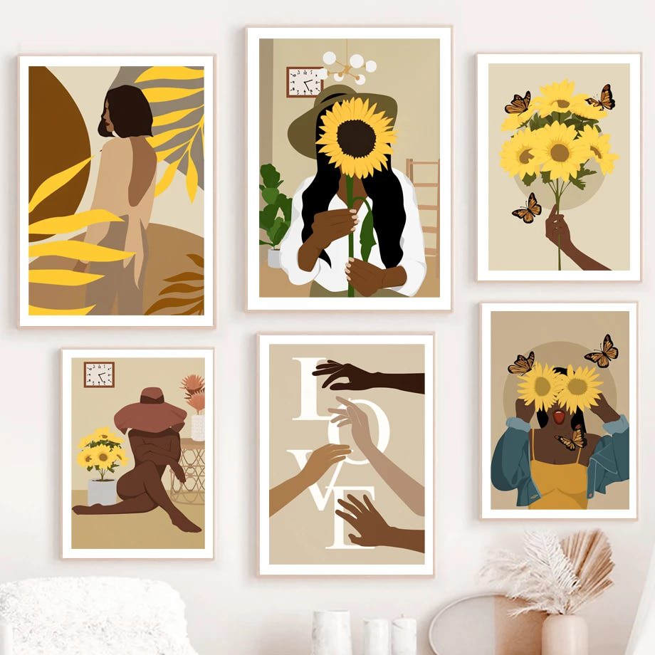 Galeria Plakatów z Kanwą Sunflower Embrace