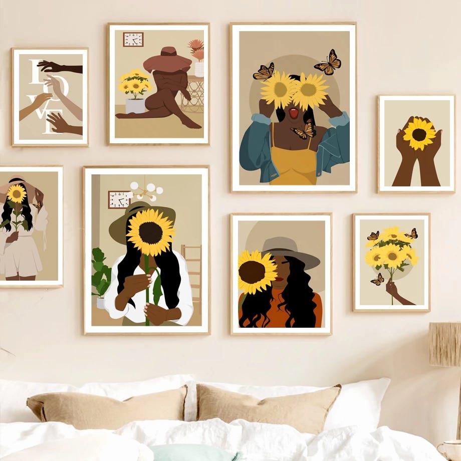 Galeria Plakatów z Kanwą Sunflower Embrace