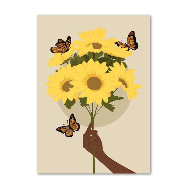 Galeria Plakatów z Kanwą Sunflower Embrace