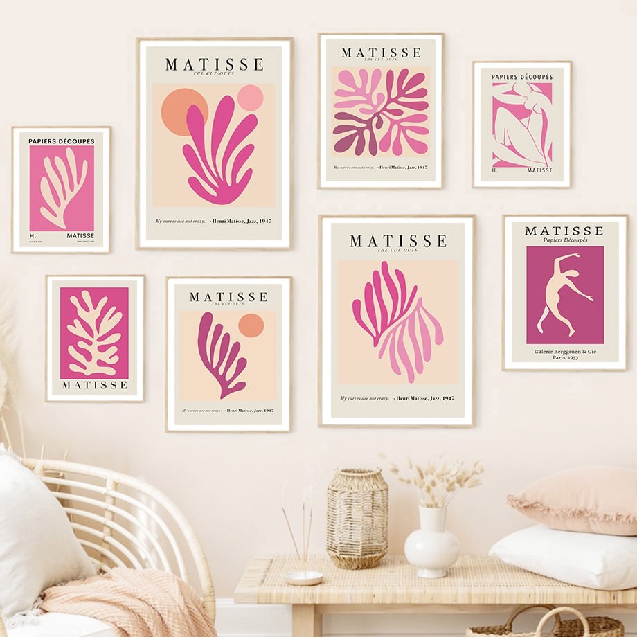 Plakaty na płótnie Matisse Purple Cut Outs