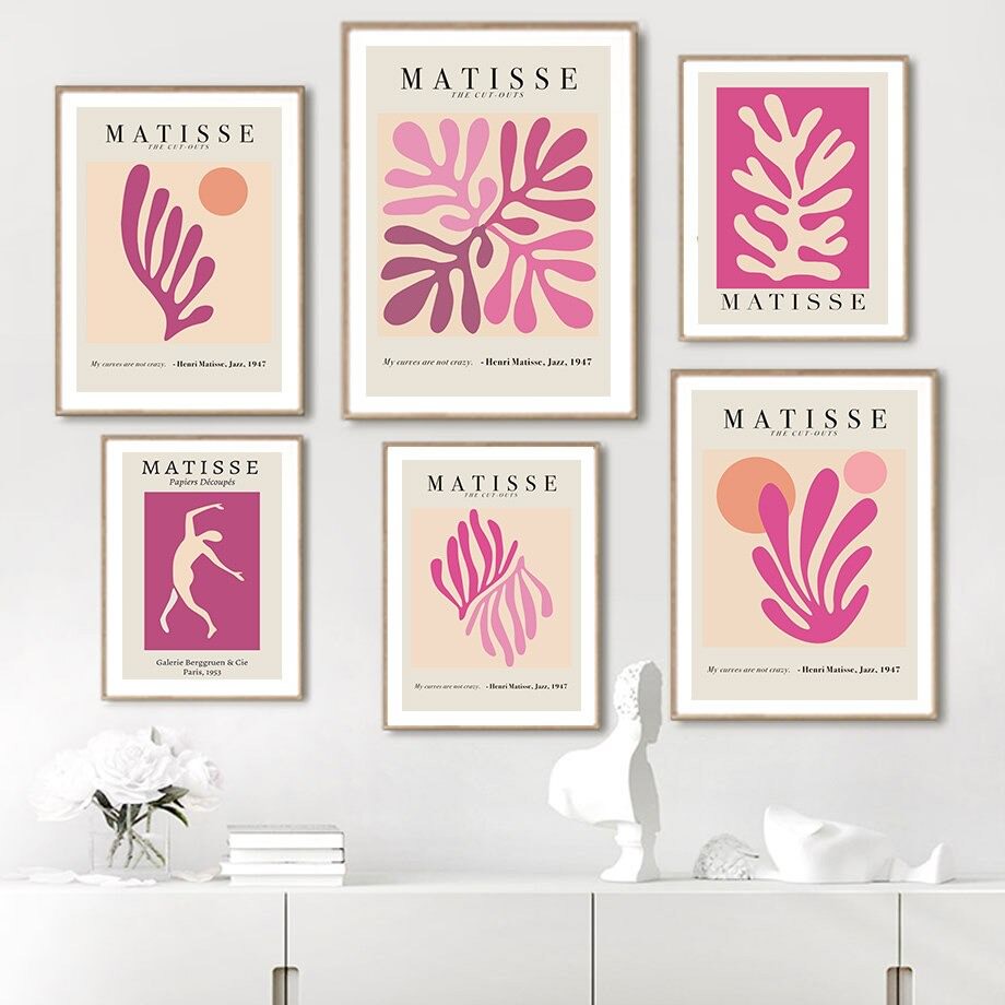 Plakaty na płótnie Matisse Purple Cut Outs