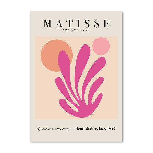 Plakaty na płótnie Matisse Purple Cut Outs