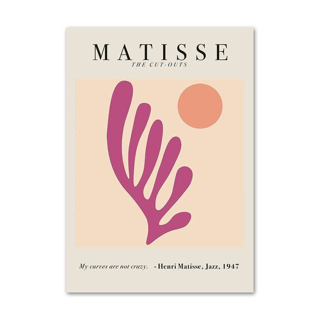 Plakaty na płótnie Matisse Purple Cut Outs