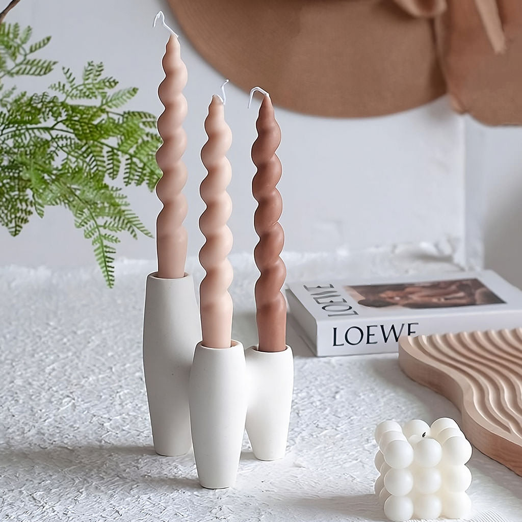 Abstrakcyjny Trójkątny Ceramiczny Kuweta na Świece