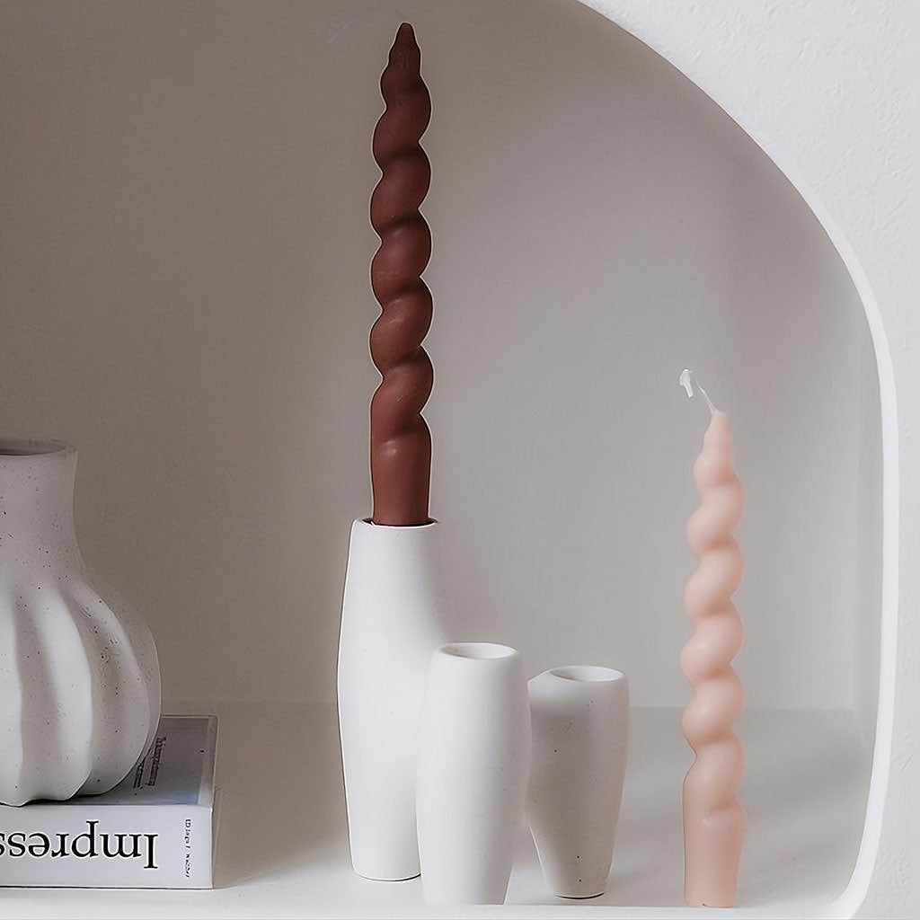 Abstrakcyjny Trójkątny Ceramiczny Kuweta na Świece