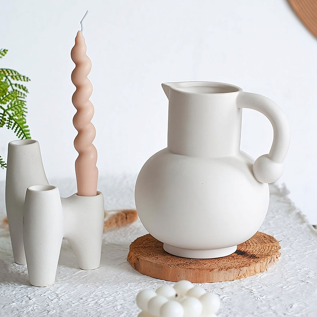 Abstrakcyjny Trójkątny Ceramiczny Kuweta na Świece