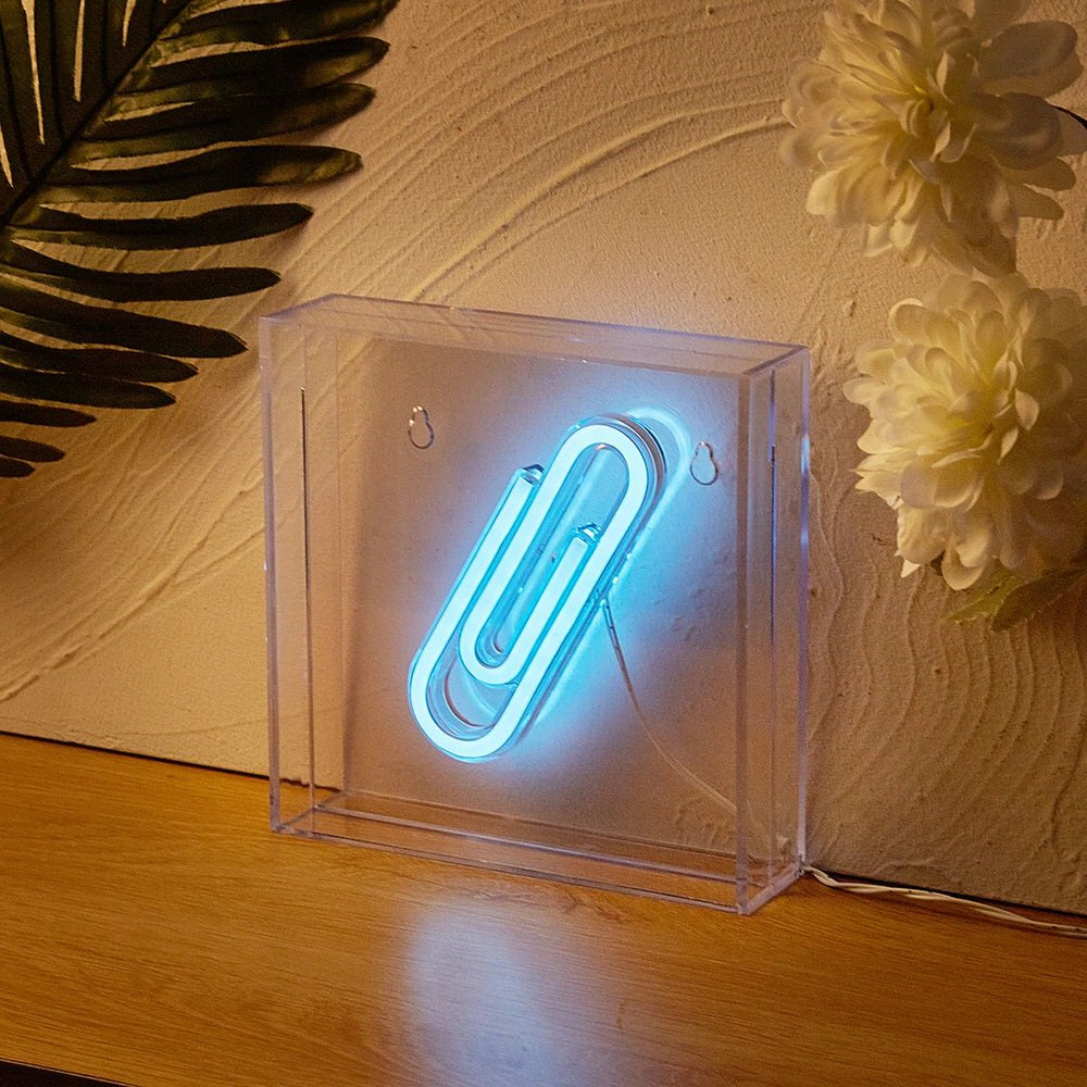 Tablica neonowa z klipem do papieru LED
