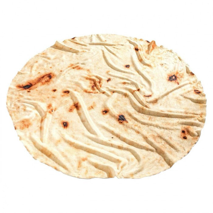 Miękka kocowa narzuta w kształcie burrito