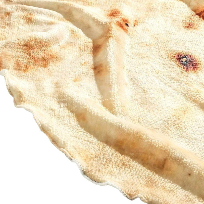 Miękka kocowa narzuta w kształcie burrito