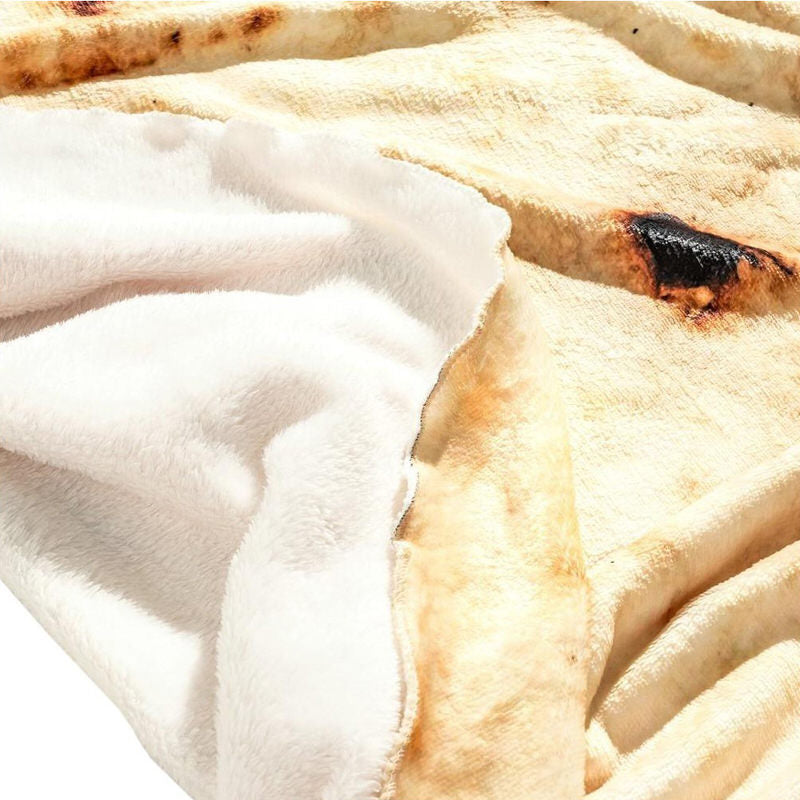 Miękka kocowa narzuta w kształcie burrito