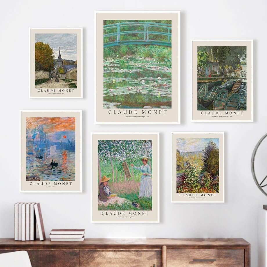 Plakaty z pejzażami impresjonistycznego malarstwa Monet