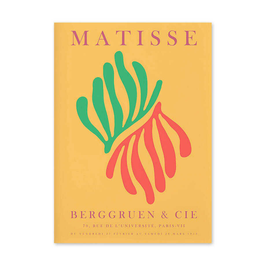 Kolorowe plakaty na płótnie do galerii Matisse