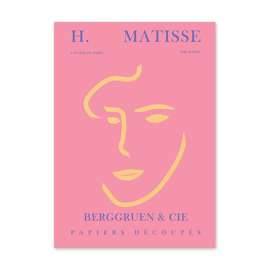 Kolorowe plakaty na płótnie do galerii Matisse