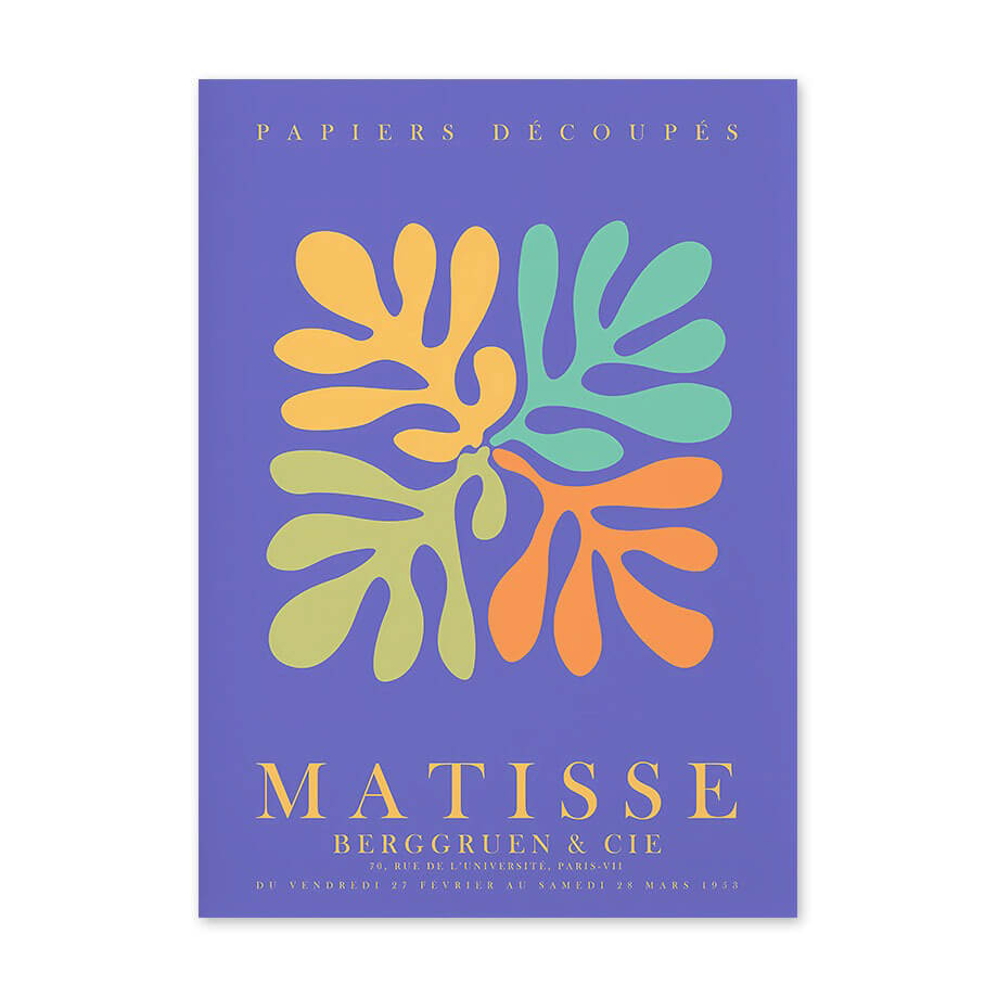 Kolorowe plakaty na płótnie do galerii Matisse