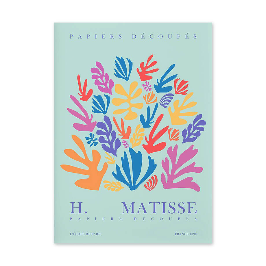 Kolorowe plakaty na płótnie do galerii Matisse