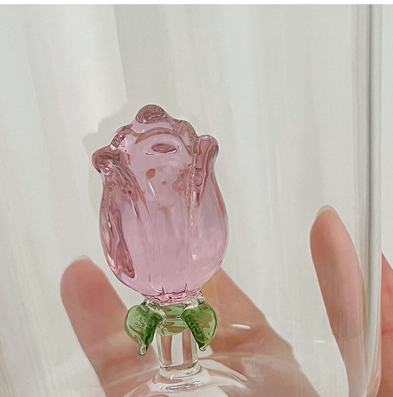 Szklany Kubek Rosebud