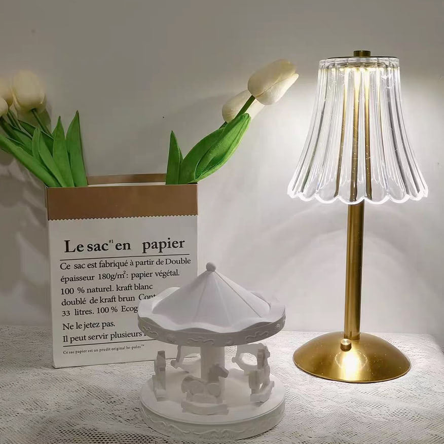 Mini Lampa Stołowa Coquette Brass