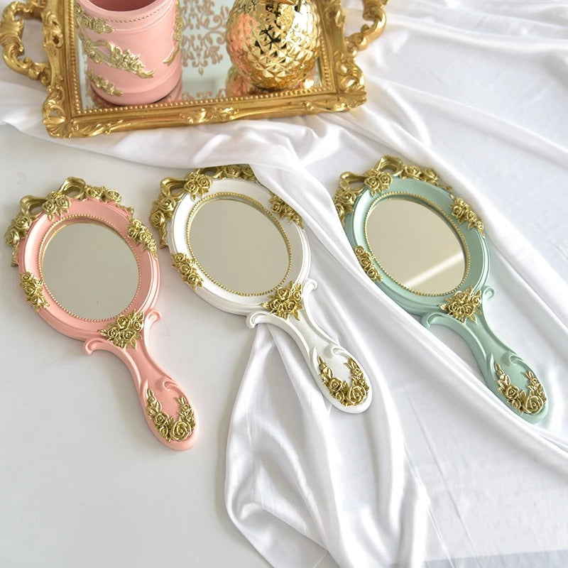 Rococo Vintage Ręczne lustro