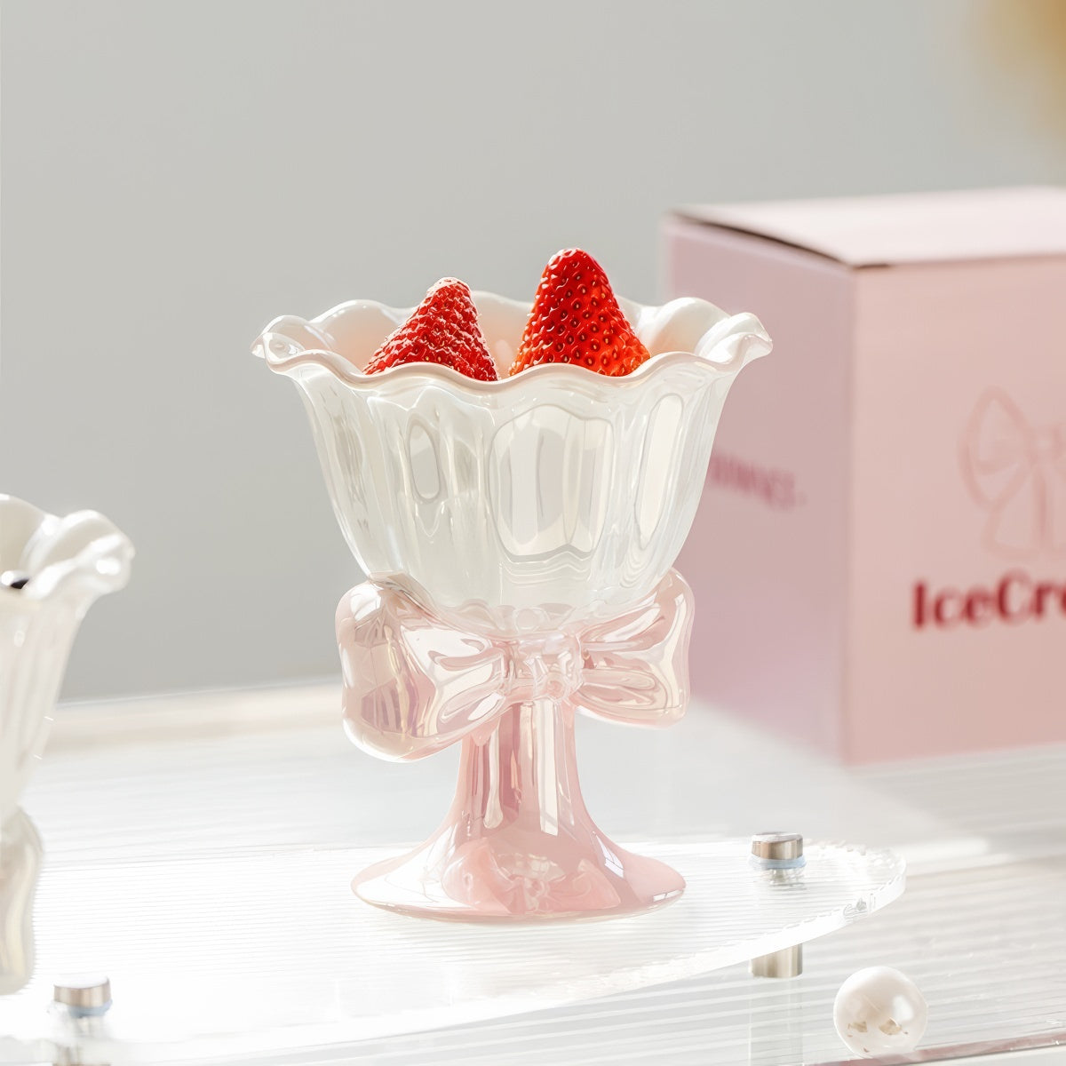 Kubek na lody z kokardą Coquette