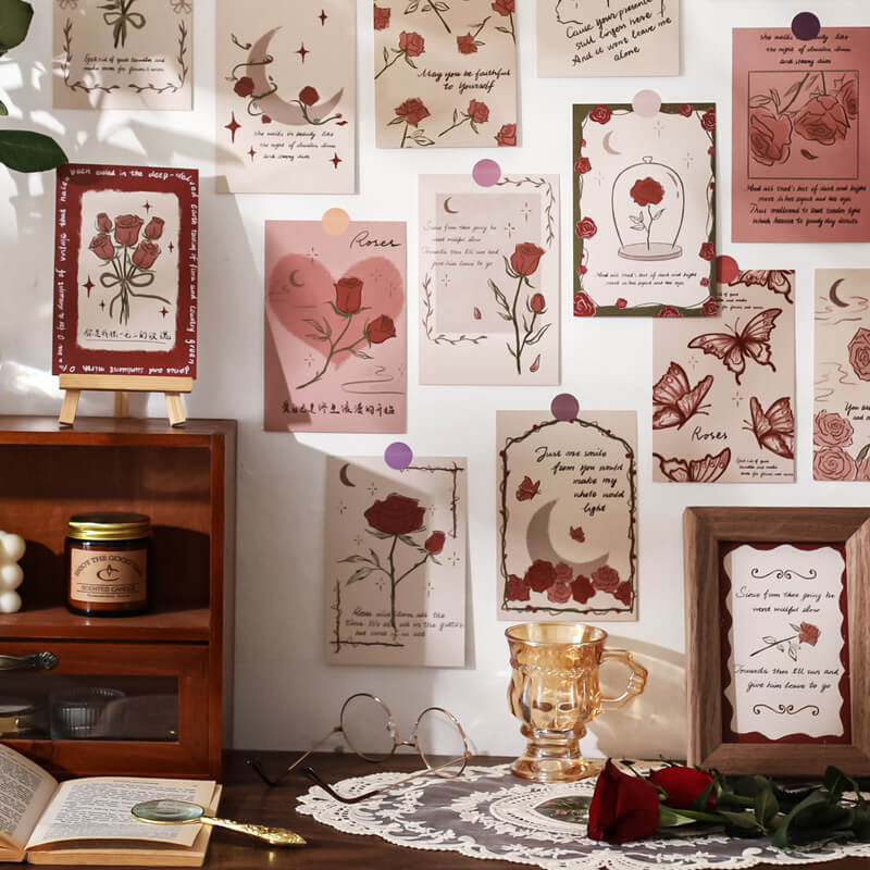 Vintage Roses Ścienna Kolekcja Pocztówek