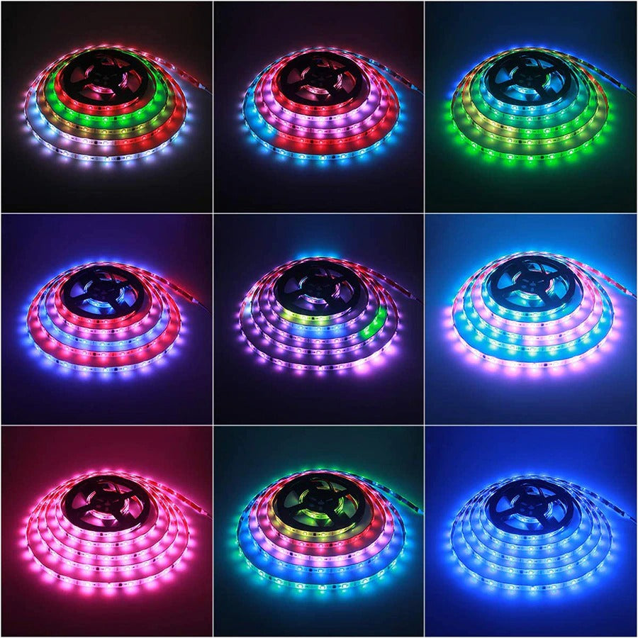 Multikolorowe światła LED