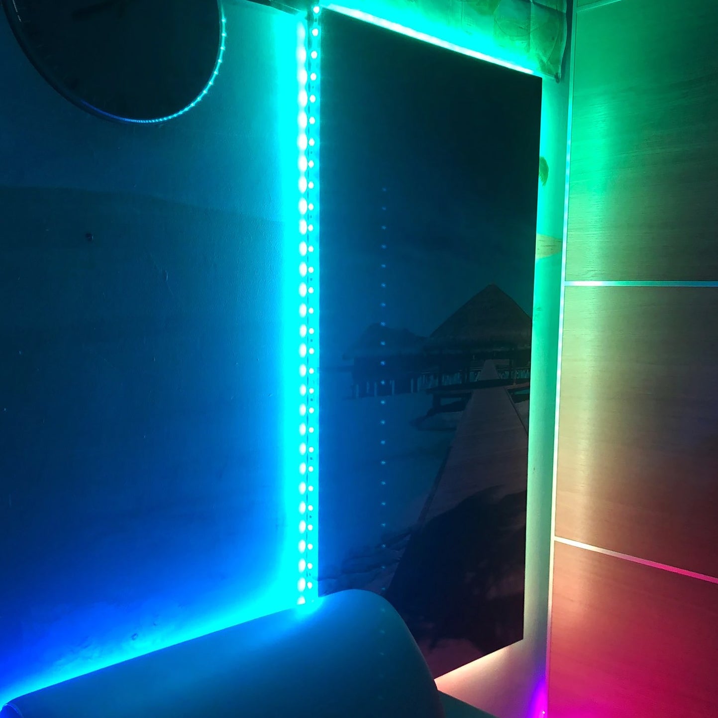 Multikolorowe światła LED