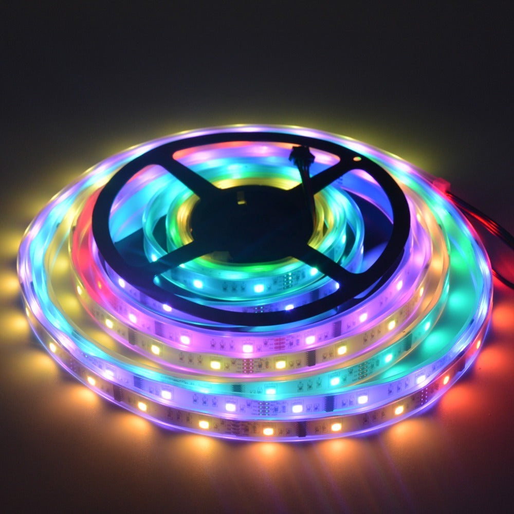 Multikolorowe światła LED