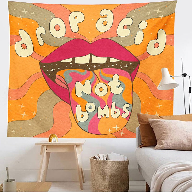 Zawieś tapiserię Drop Acid Not Bombs