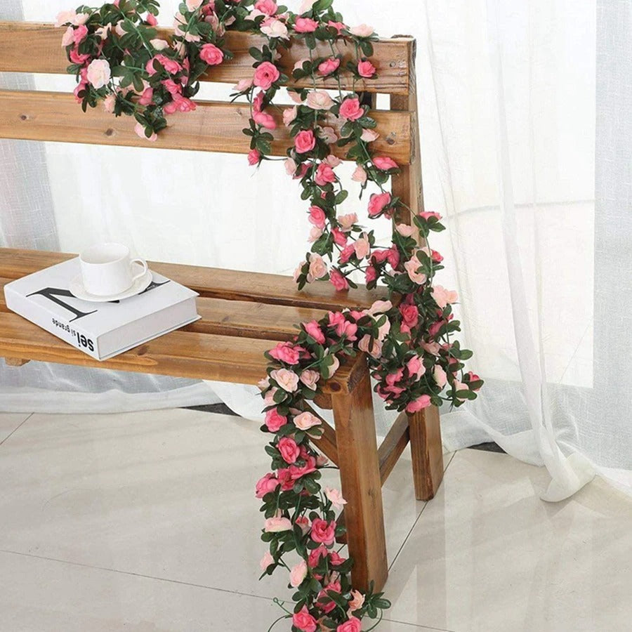 Kwiatowa girlanda w stylu cottagecore