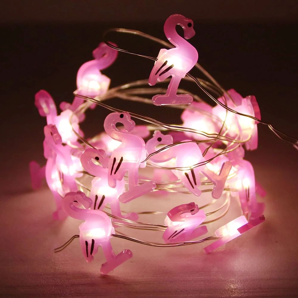 Świecące lampki na sznurze Flamingo Czarodziejka