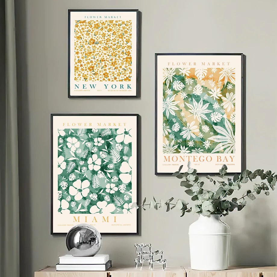 Plakaty na płótnie z herbarium Zielonych Liści
