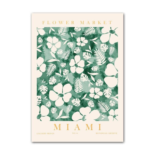 Plakaty na płótnie z herbarium Zielonych Liści