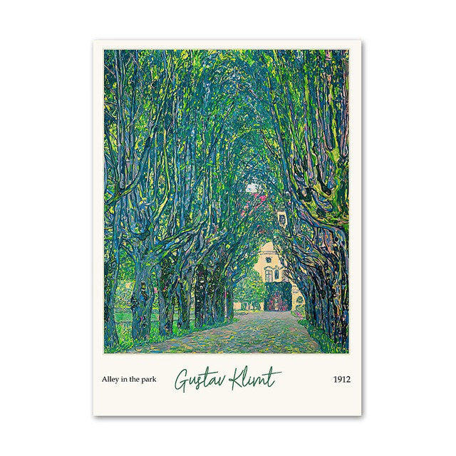 Klimt Zielony Plakat na Płótnie Art Hoe